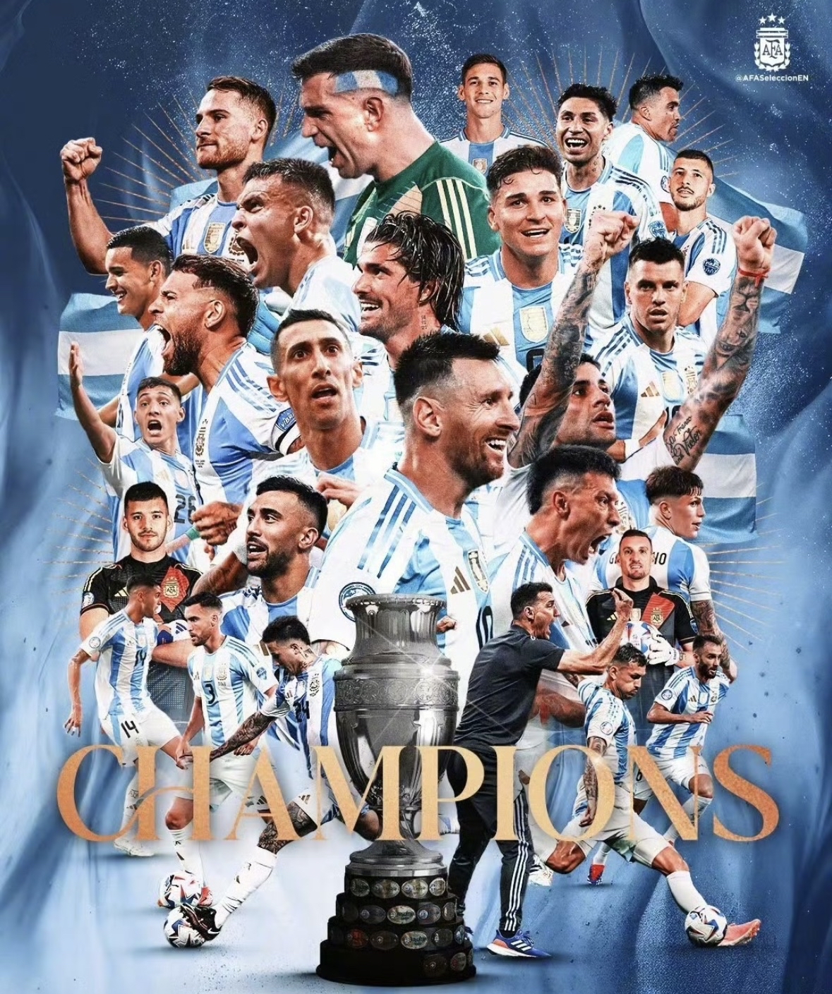 关于美洲杯美妙战役：阿根廷队再次夺冠领航的信息